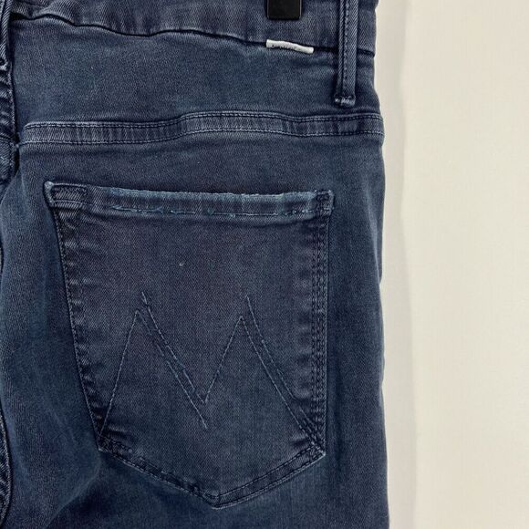 Mother Jeans Size 26 Womens Blue Looker Ankle Fray High Waisted Stretch Denim - Picture 7 of 11